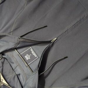 Saxx Hoodie Men's M Gray Down Time Full Zip Hooded Sweatshirt Pockets Loungewear